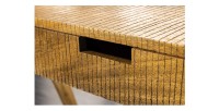 Zoom sur l'une des poignées du bureau SKAGEN 120cm en manguier