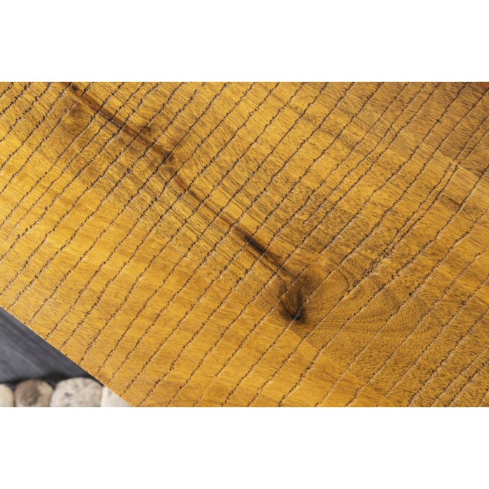 Zoom sur plateau du bureau SKAGEN 120cm en manguier