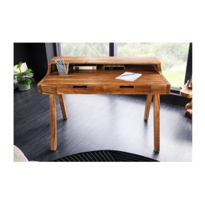Bureau SKAGEN 100cm en acacia clair vu de face