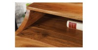 Zoom sur la niche du bureau SKAGEN 100cm en acacia clair