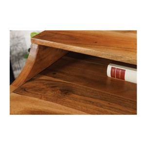 Zoom sur la niche du bureau SKAGEN 100cm en acacia clair