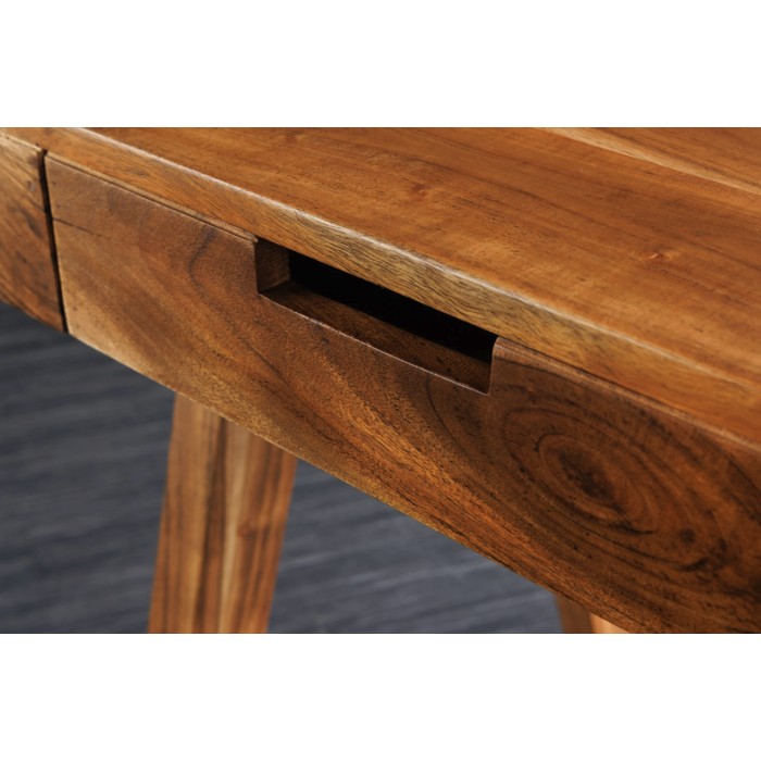 Zoom sur le tiroir du bureau SKAGEN 100cm en acacia clair