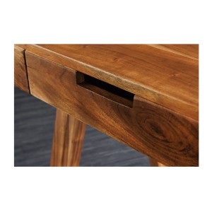 Zoom sur le tiroir du bureau SKAGEN 100cm en acacia clair