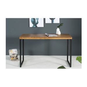 Bureau VORTEX 118cm en bois de sheesham vu de face