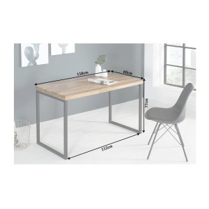 Bureau VORTEX 118cm en bois de sheesham dimensions