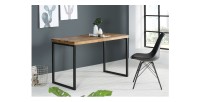 Bureau VORTEX 118cm en bois de sheesham vu de côté
