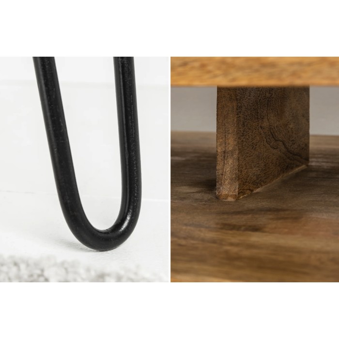 Zoom sur les détails du bureau SILVA 100cm