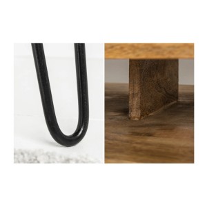 Zoom sur les détails du bureau SILVA 100cm