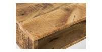 Zoom sur le coin du bureau SILVA 100cm