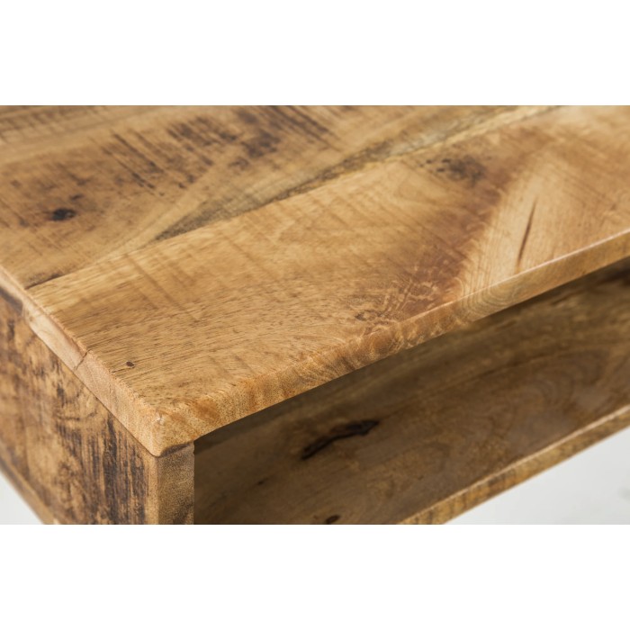 Zoom sur le coin du bureau SILVA 100cm