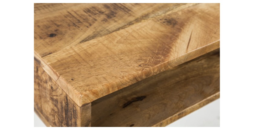 Zoom sur le coin du bureau SILVA 100cm