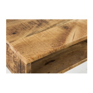 Zoom sur le coin du bureau SILVA 100cm