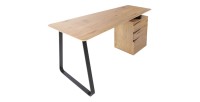 Bureau LUNISSIA 160cm effet bois clair