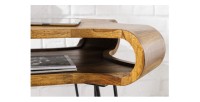 Zoom sur la niche du bureau NERA 120cm en sheesham