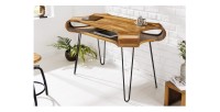 Bureau NERA 120cm en sheesham  mis en situation