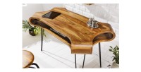 Bureau NERA 120cm en sheesham vu de haut