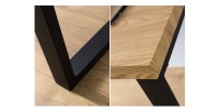 Zoom sur les détails du bureau ZENTOR 128cm