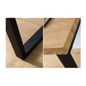 Zoom sur les détails du bureau ZENTOR 128cm
