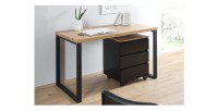 Bureau ZENTOR 128cm vu avec caisson