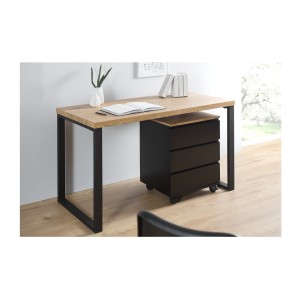 Bureau ZENTOR 128cm vu avec caisson