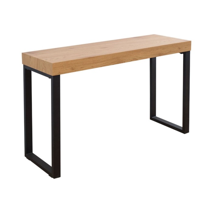 Bureau ZENTOR 120cm effet bois clair plateau épais