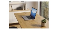 Zoom sur le plateau du bureau ZENTOR 120cm réglable en hauteur