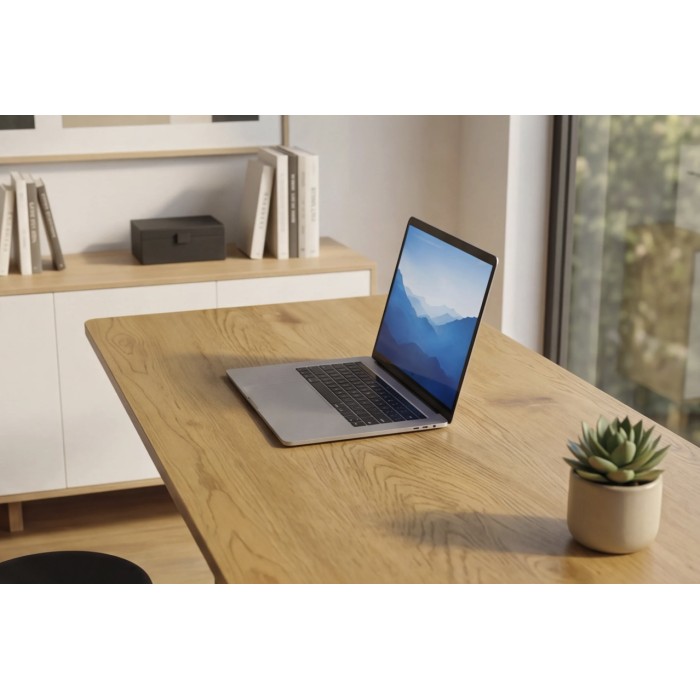 Zoom sur le plateau du bureau ZENTOR 120cm réglable en hauteur