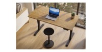 Bureau ZENTOR 120cm réglable en hauteur vu de haut