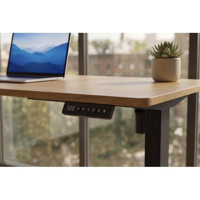 Zoom sur la commande du bureau ZENTOR 120cm réglable en hauteur
