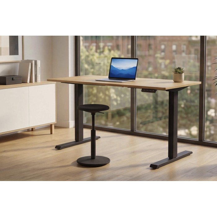 Bureau ZENTOR 120cm réglable en hauteur vu de face