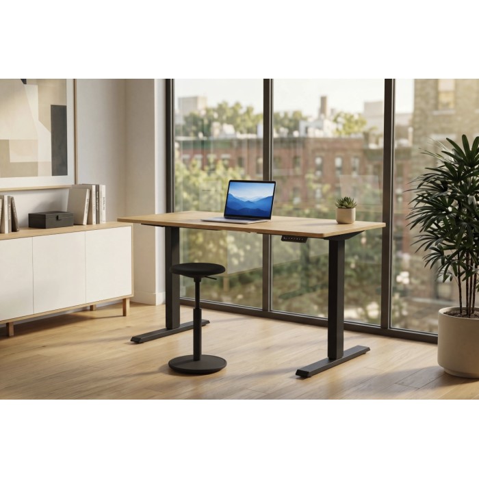 Bureau ZENTOR 120cm réglable en hauteur mis en situation