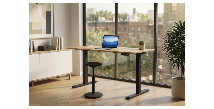 Bureau ZENTOR 120cm réglable en hauteur mis en situation