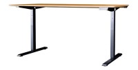 Bureau ZENTOR 140cm en chêne, réglable en hauteur