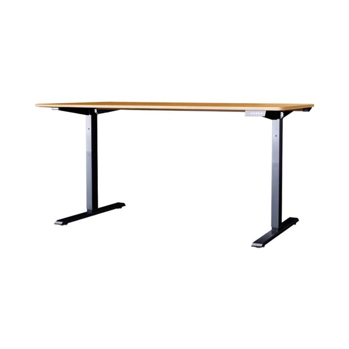 Bureau ZENTOR 140cm en chêne, réglable en hauteur