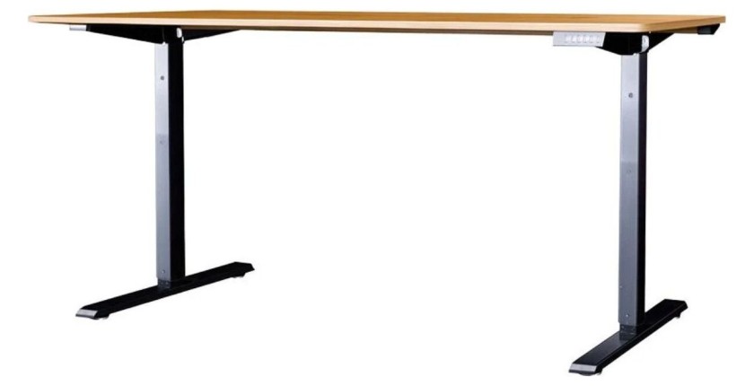 Bureau ZENTOR 140cm en chêne, réglable en hauteur