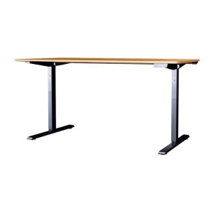 Bureau ZENTOR 140cm en chêne, réglable en hauteur