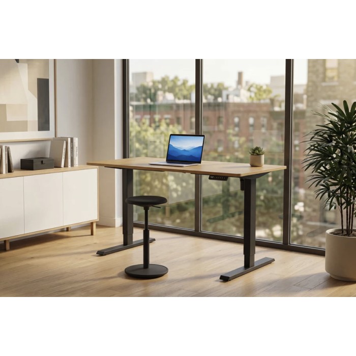 Bureau ZENTOR 160cm réglable en hauteur mis en situation
