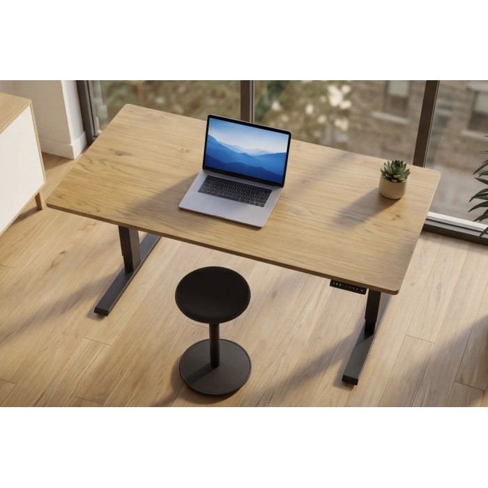 Bureau ZENTOR 160cm réglable en hauteur vu de haut