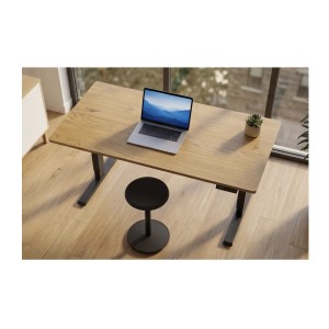 Bureau ZENTOR 160cm réglable en hauteur vu de haut