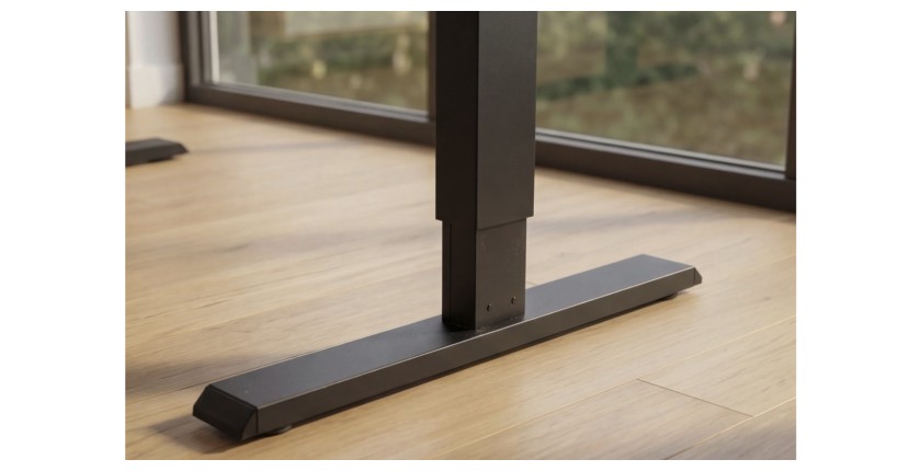 Zoom sur l'un des pieds du bureau ZENTOR 160cm réglable en hauteur