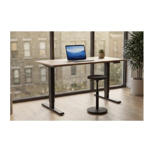 Bureau ZENTOR 160cm réglable en hauteur vu de côté