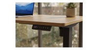 Zoom sur le panneau de contrôle du bureau ZENTOR 160cm réglable en hauteur