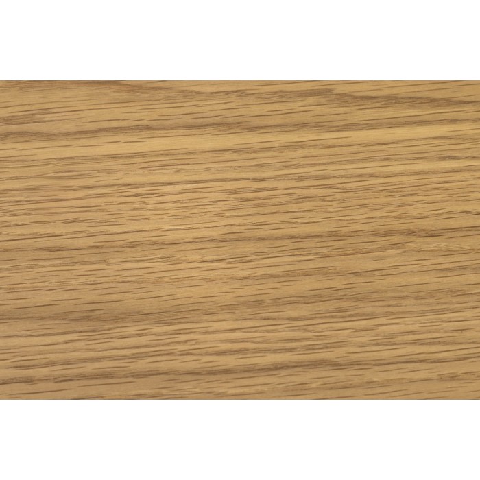 Scrivania console SOREN 120 cm effetto rovere chiaro con cassetto e gambe in metallo nero – Stile chic