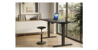 Bureau OFFIX 140cm réglable en hauteur vu de côté