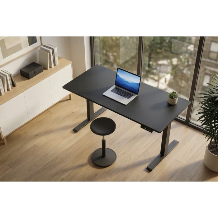 Bureau OFFIX 140cm réglable en hauteur vu de haut