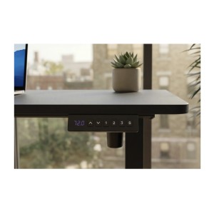 Zoom sur le panneau de contrôle du bureau OFFIX 140cm réglable en hauteur