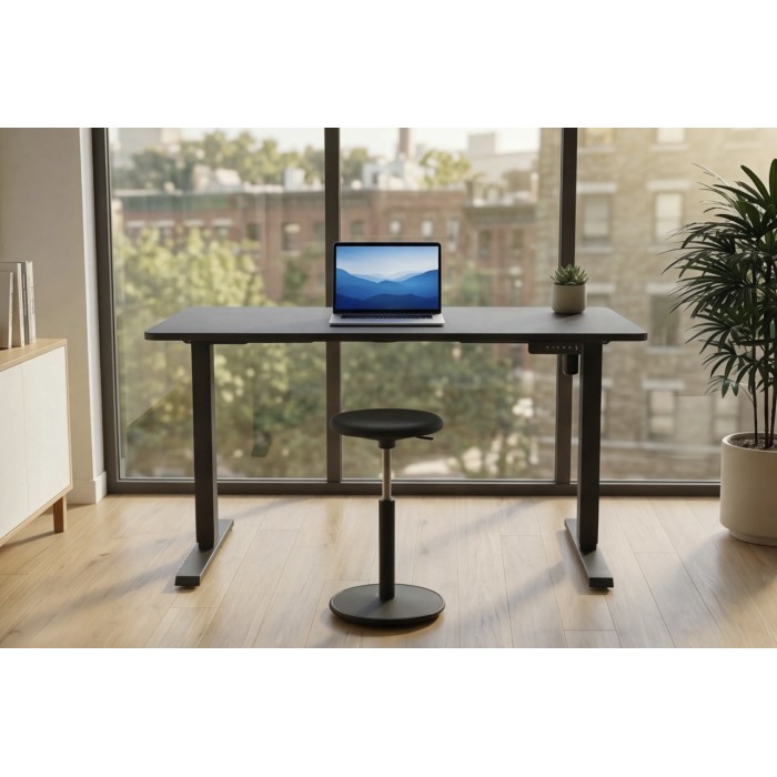 Bureau OFFIX 140cm réglable en hauteur vu de face