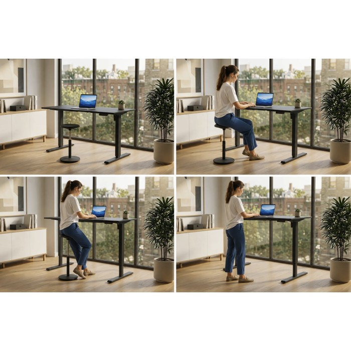 Zoom sur l'utilisation du bureau OFFIX 140cm réglable en hauteur