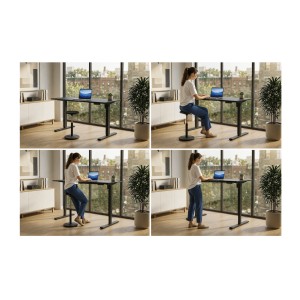Zoom sur l'utilisation du bureau OFFIX 140cm réglable en hauteur