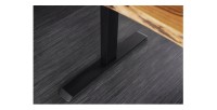Zoom sur l'un des pieds du bureau ARKAYA 140cm en sheesham réglable en hauteur